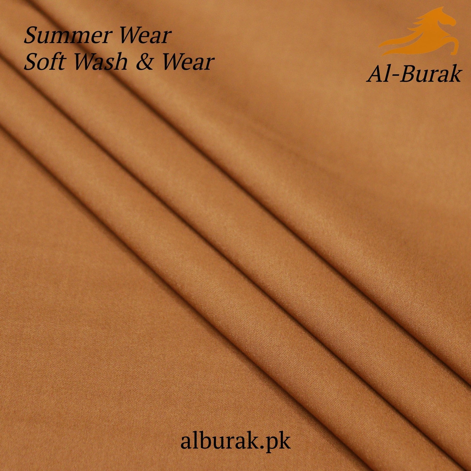 Summer Soft Fabric Wash & Wear Suit - Mellow Gold - Al - Burak Store