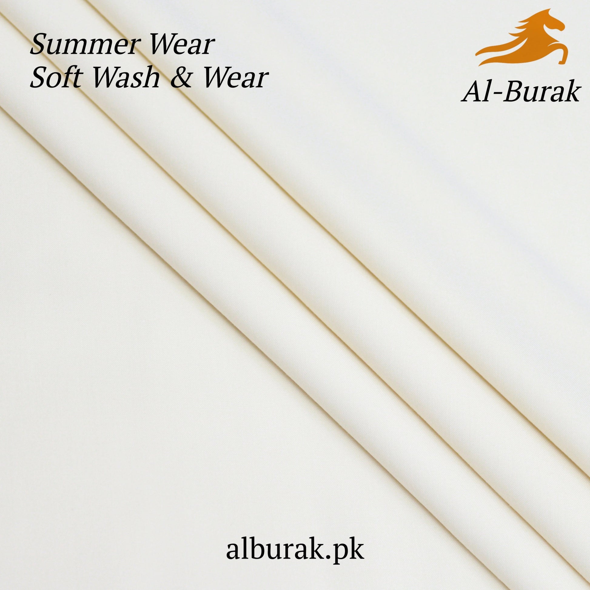 Summer Soft Fabric Wash & Wear Suit - Off white - Al - Burak Store