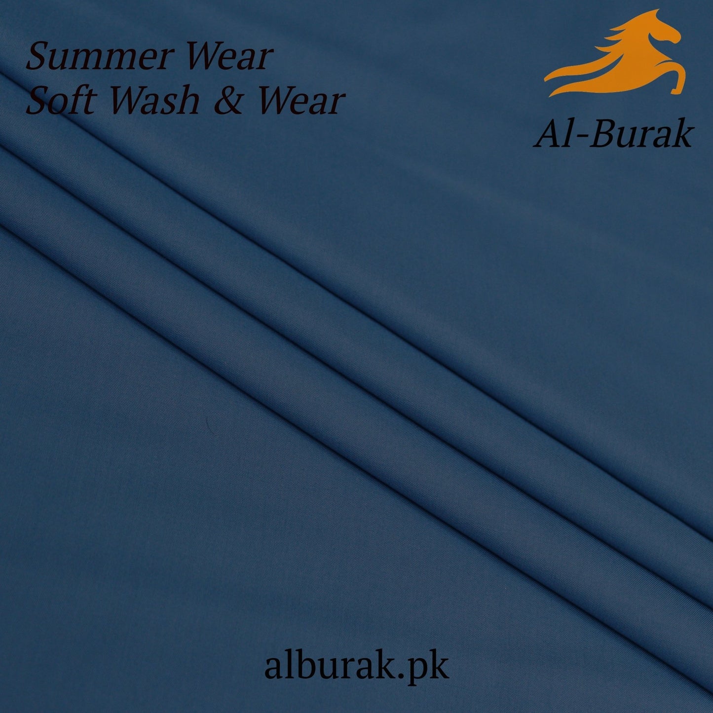 Summer Soft Fabric Wash & Wear Suit - Powder Blue - Al - Burak Store