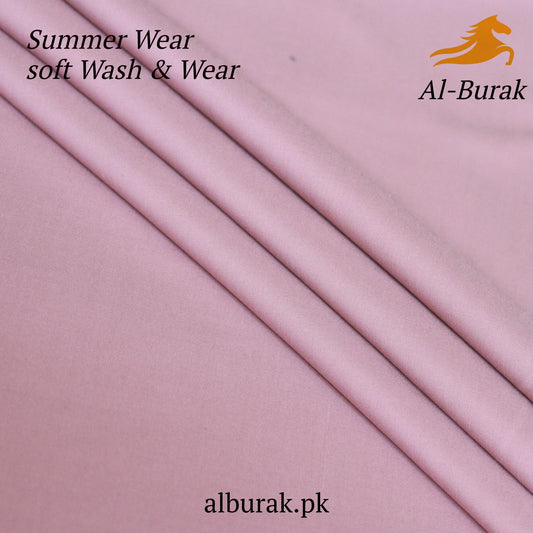 Summer Soft Fabric Wash & Wear Suit - Tea Pink - Al - Burak Store